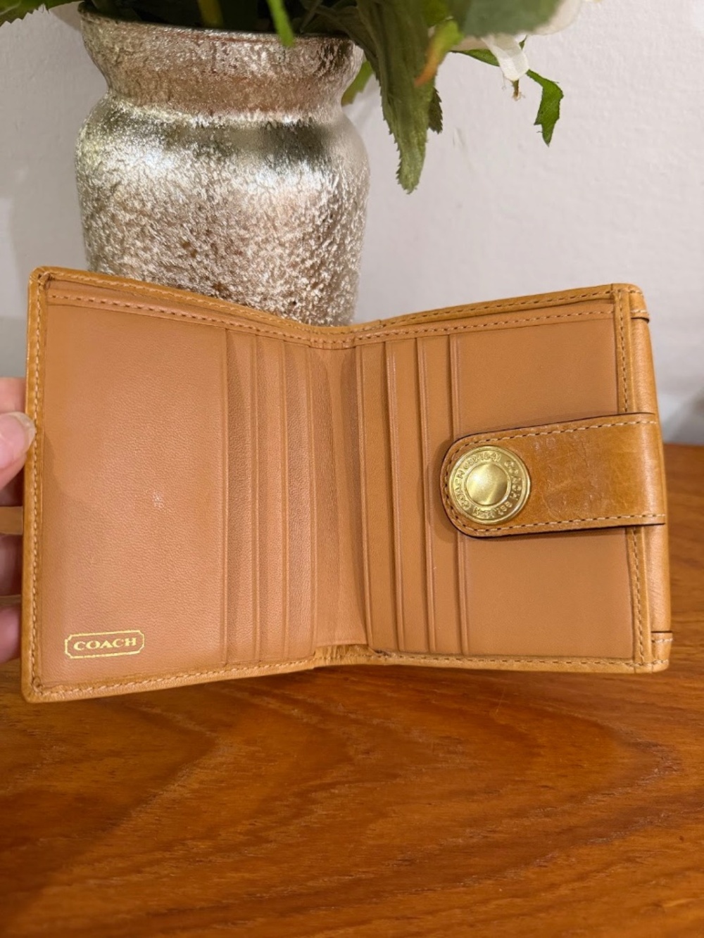 Coach Ergo Signature Bifold Leather Mini Wallet Style F41477 Vintage Y2K - Picture 10 of 11
